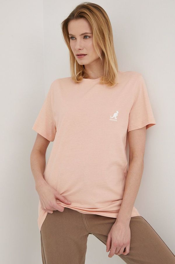 Kangol Bombažen t-shirt Kangol roza barva