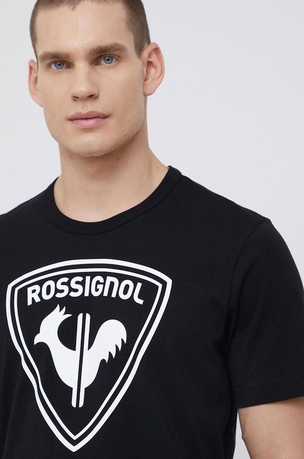 Rossignol Bombažen t-shirt Rossignol črna barva