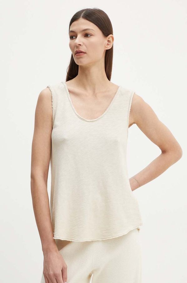 American Vintage Bombažen top American Vintage bež barva, SON29GH24
