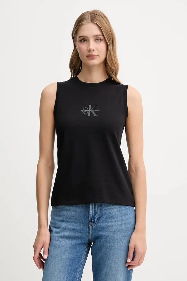 Calvin Klein Jeans Bombažen top Calvin Klein Jeans