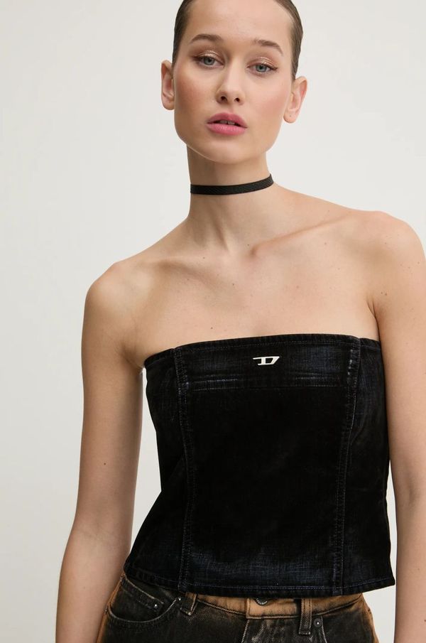 Diesel Bombažen top Diesel DE-VILLE TANK TOP mornarsko modra barva, A12774.068QY