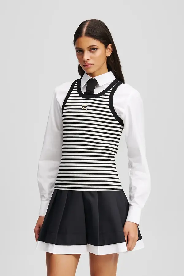 Karl Lagerfeld Bombažen top Karl Lagerfeld