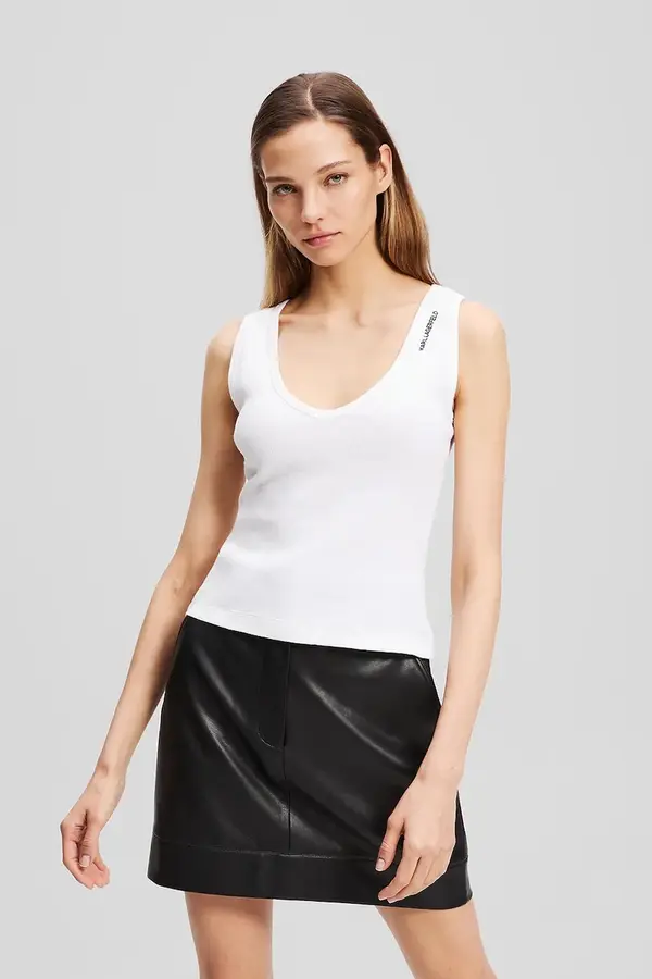 Karl Lagerfeld Bombažen top Karl Lagerfeld