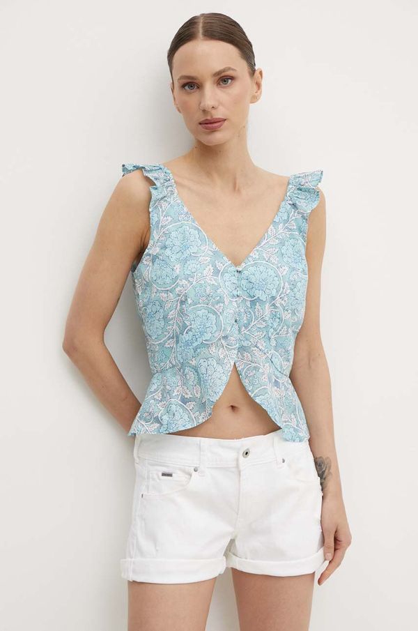 Pepe Jeans Bombažen top Pepe Jeans EMILIA PL304799