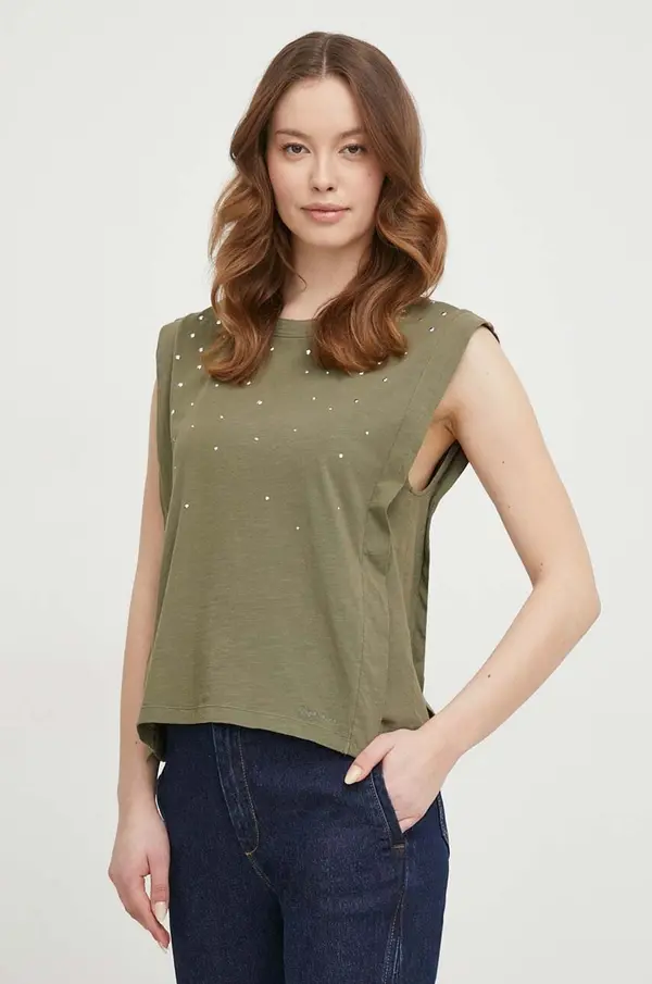 Pepe Jeans Bombažen top Pepe Jeans