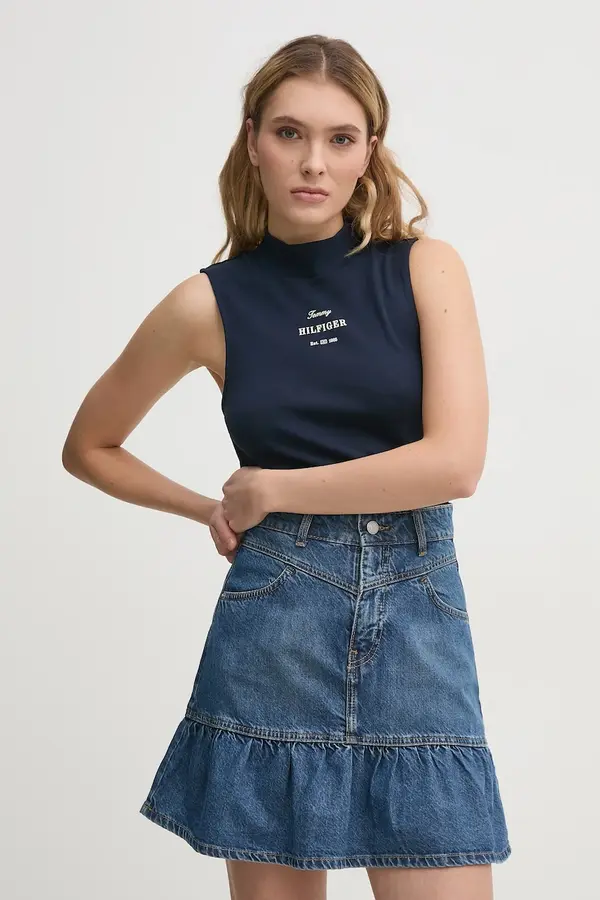 Tommy Hilfiger Bombažen top Tommy Hilfiger