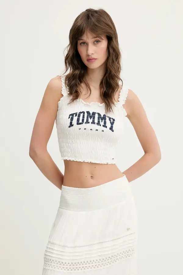 Tommy Jeans Bombažen top Tommy Jeans