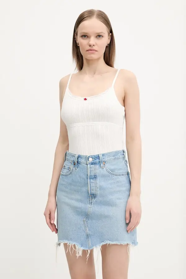Tommy Jeans Bombažen top Tommy Jeans