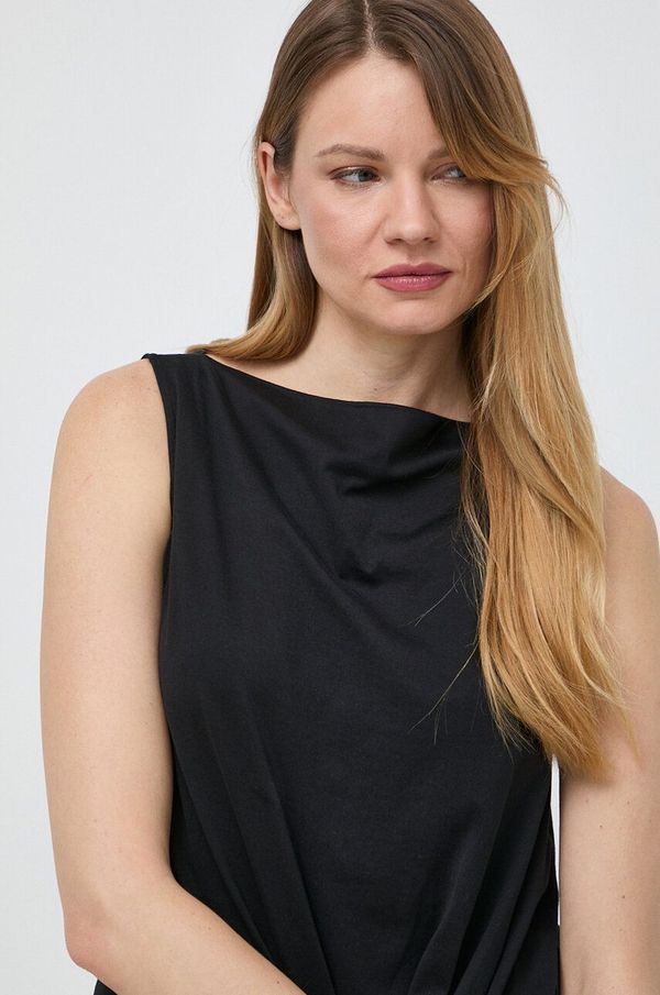 Weekend Max Mara Bombažen top Weekend Max Mara črna barva