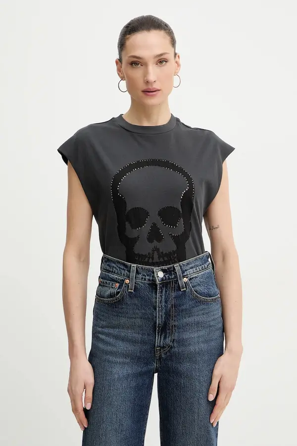 Zadig&Voltaire Bombažen top ZADIG&VOLTAIRE