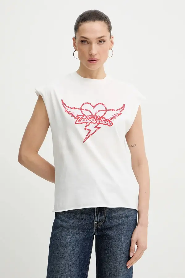 Zadig&Voltaire Bombažen top ZADIG&VOLTAIRE