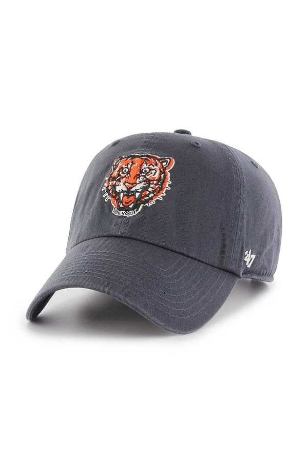 47 brand Bombažna bejzbolska kapa 47 brand MLB Detroit Tigers mornarsko modra barva, BCPTN-RGW09GWSNL-VN57