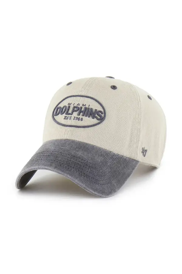 47 brand Bombažna bejzbolska kapa 47 brand NFL Miami Dolphins