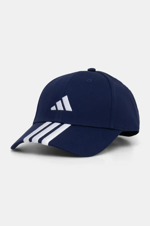adidas Bombažna bejzbolska kapa adidas BBALL 3S CAP NL mornarsko modra barva, JP0384