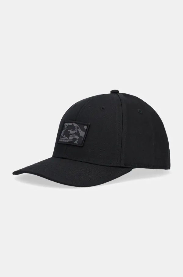 Alpha Industries Bombažna bejzbolska kapa Alpha Industries Crew Camo Cap črna barva, 156903