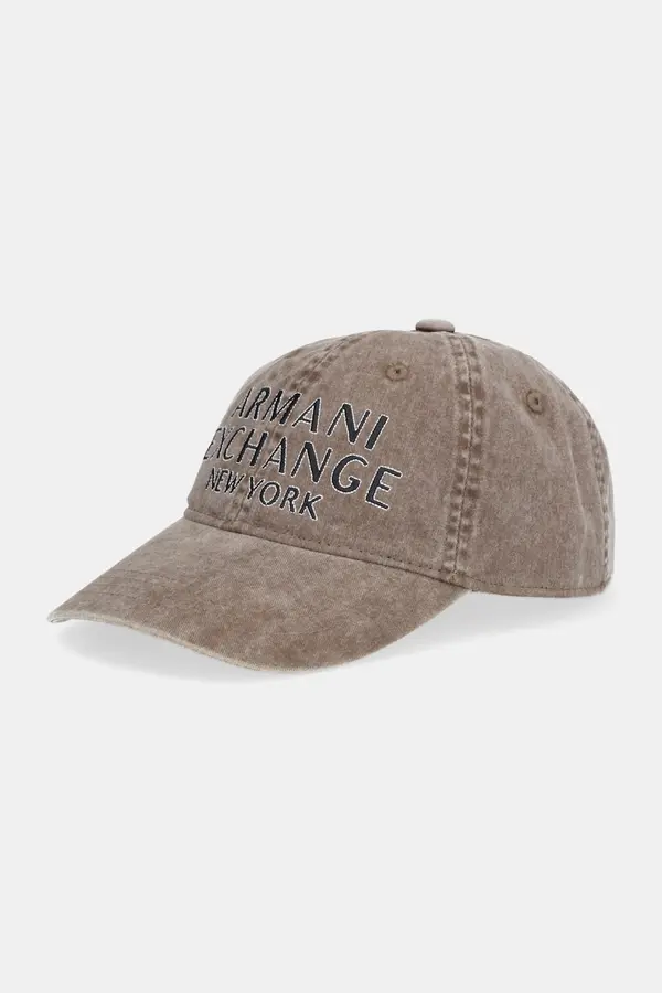 Armani Exchange Bombažna bejzbolska kapa Armani Exchange