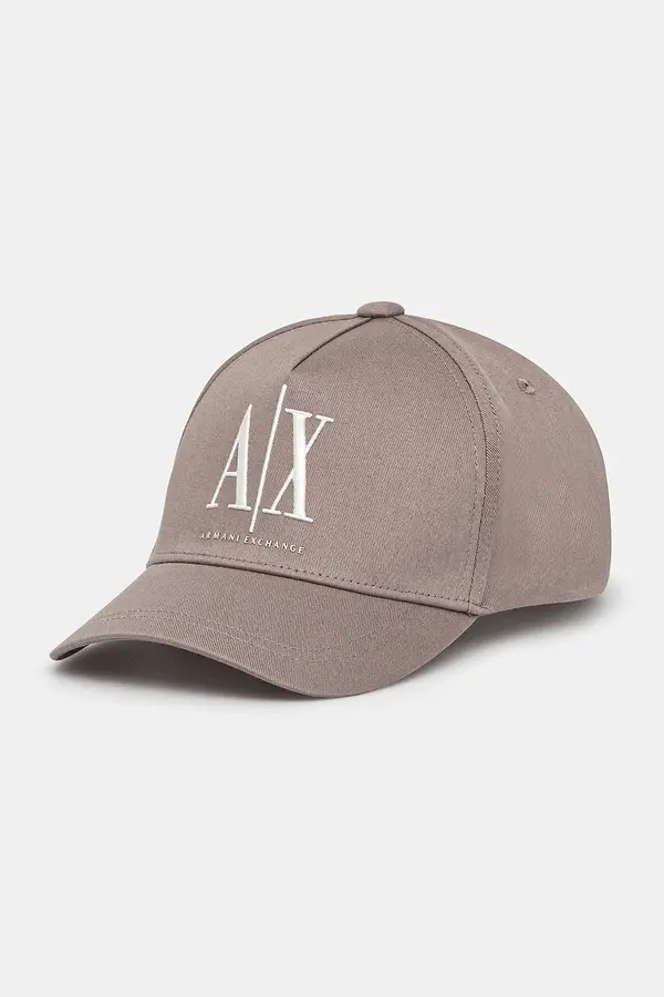 Armani Exchange Bombažna bejzbolska kapa Armani Exchange
