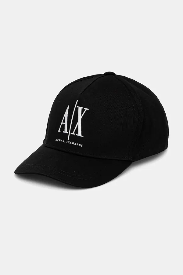 Armani Exchange Bombažna bejzbolska kapa Armani Exchange