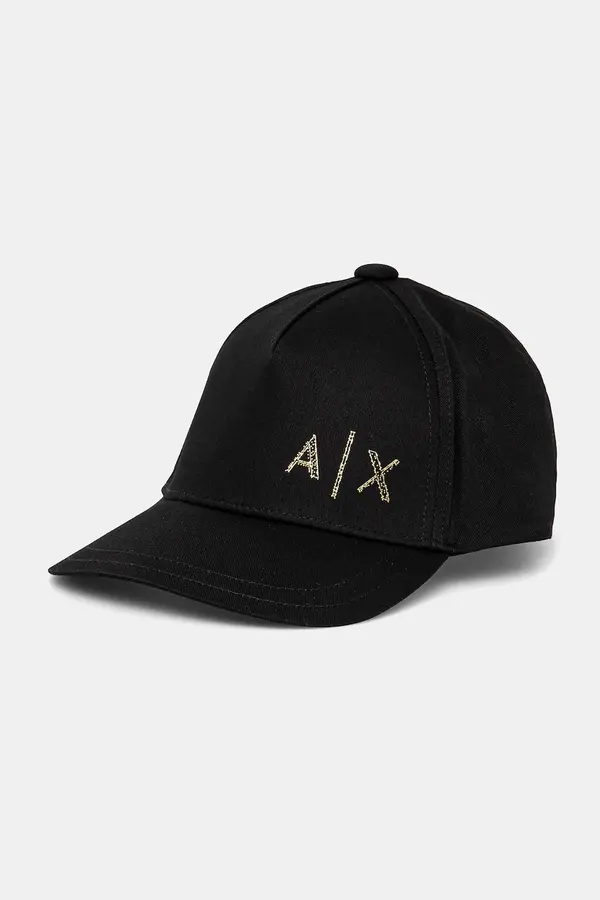Armani Exchange Bombažna bejzbolska kapa Armani Exchange