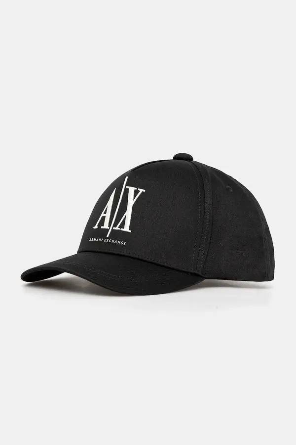 Armani Exchange Bombažna bejzbolska kapa Armani Exchange