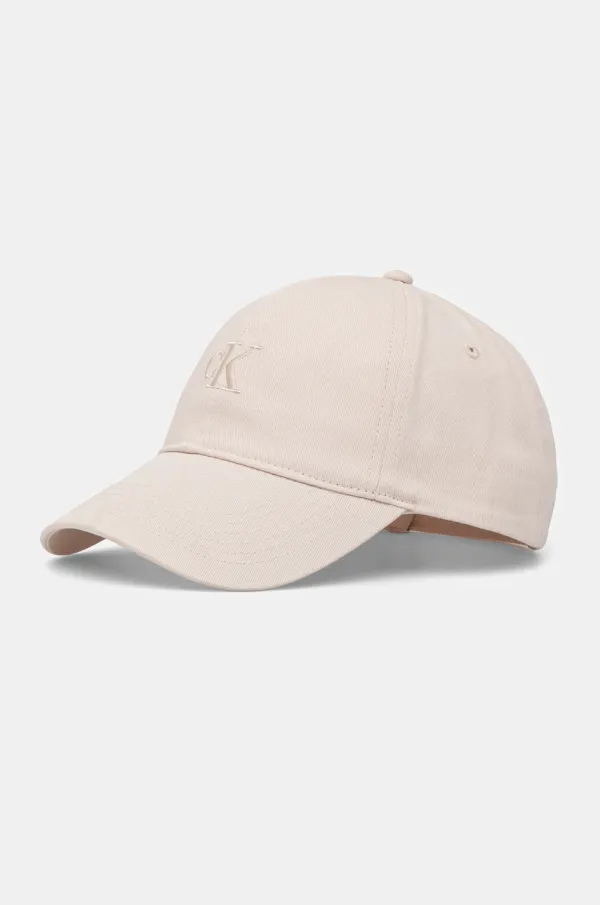 Calvin Klein Jeans Bombažna bejzbolska kapa Calvin Klein Jeans roza barva, LV04K5024G