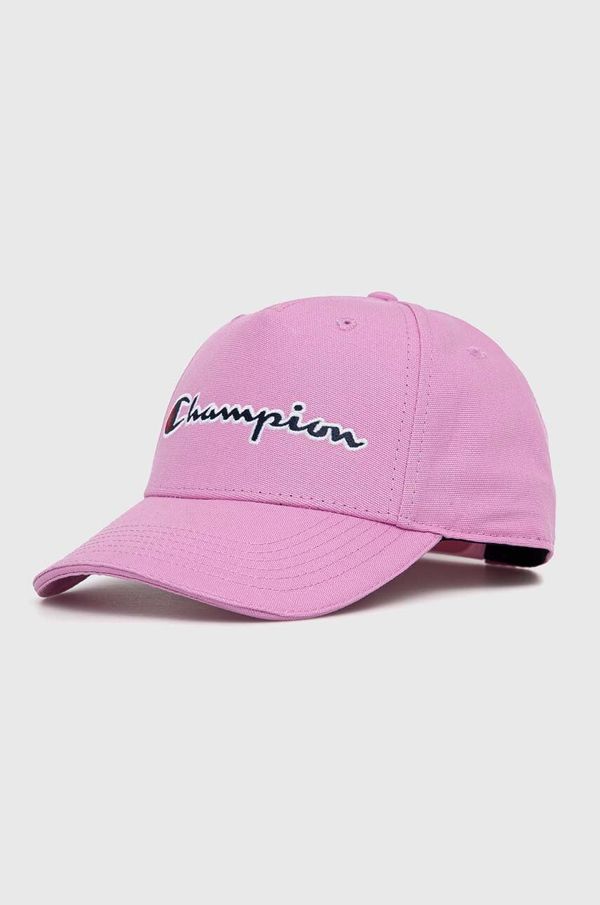 Champion Bombažna bejzbolska kapa Champion vijolična barva
