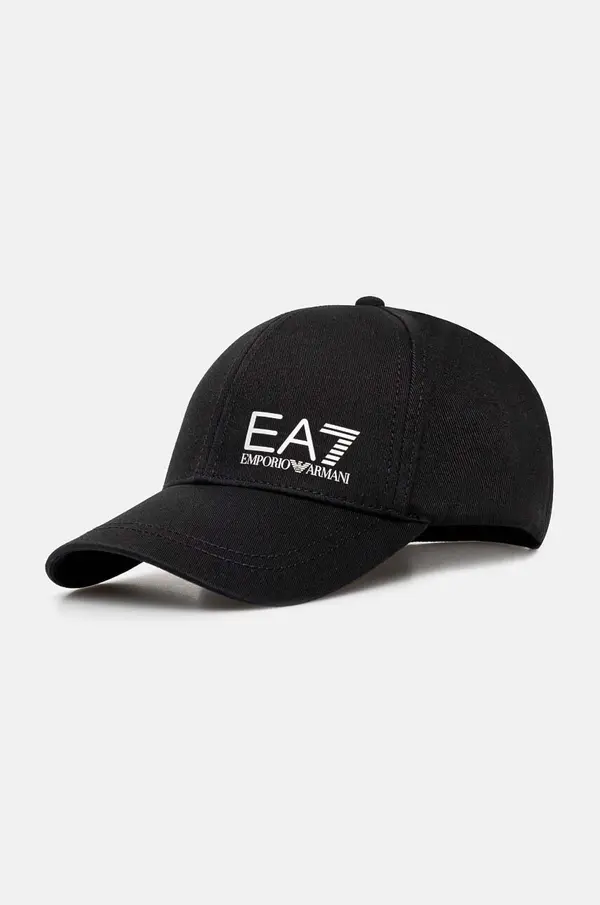 EA7 Emporio Armani Bombažna bejzbolska kapa EA7 Emporio Armani