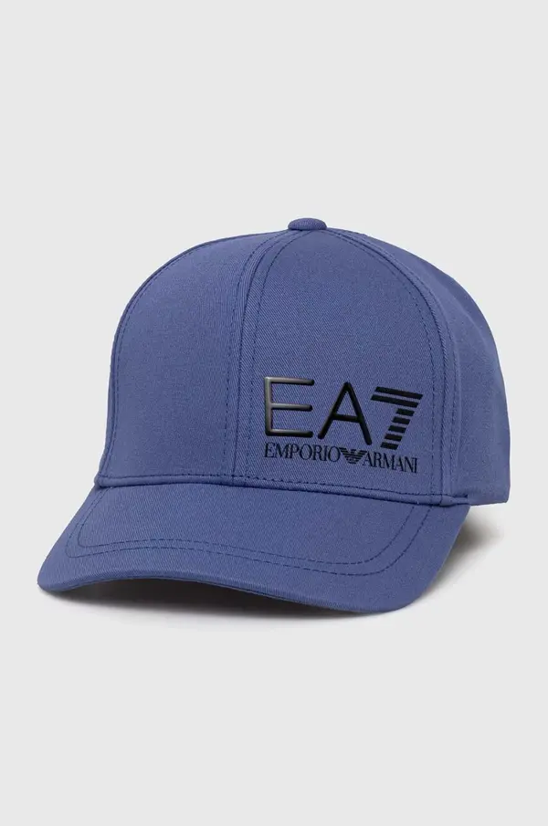 EA7 Emporio Armani Bombažna bejzbolska kapa EA7 Emporio Armani