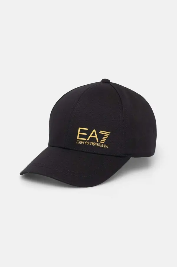 EA7 Emporio Armani Bombažna bejzbolska kapa EA7 Emporio Armani