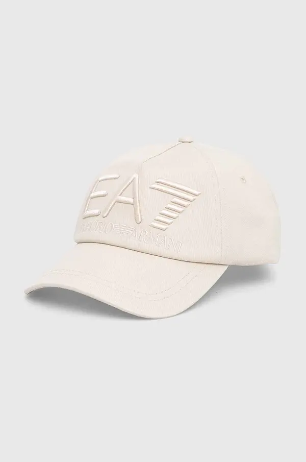 EA7 Emporio Armani Bombažna bejzbolska kapa EA7 Emporio Armani