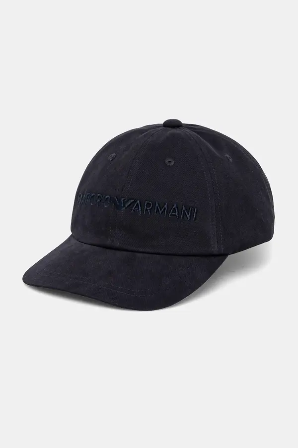 Emporio Armani Bombažna bejzbolska kapa Emporio Armani