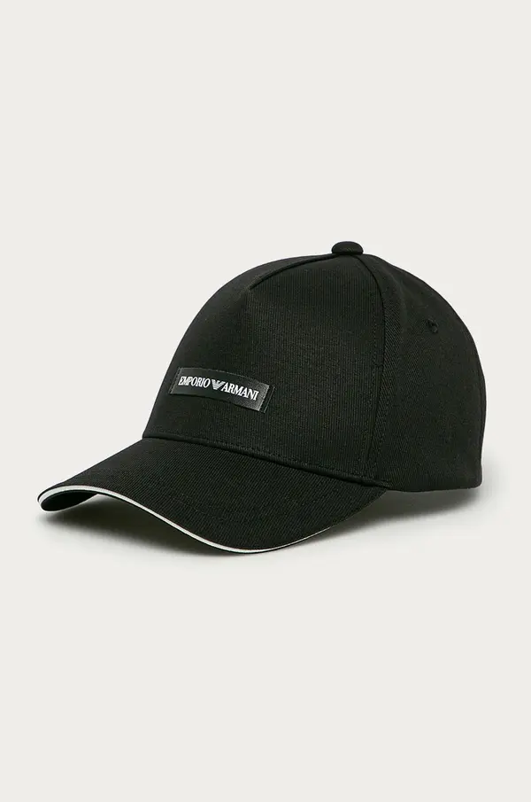 Emporio Armani Bombažna bejzbolska kapa Emporio Armani