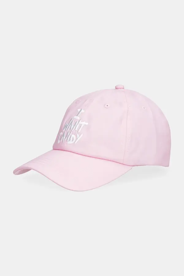 Juicy Couture Bombažna bejzbolska kapa Juicy Couture I Want Candy