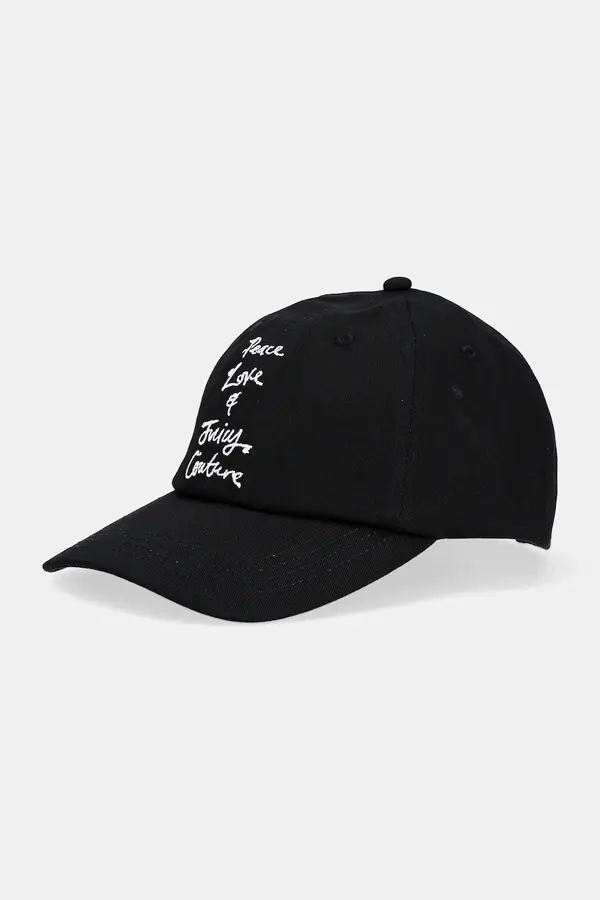 Juicy Couture Bombažna bejzbolska kapa Juicy Couture PEACE LOVE AND JUICY CAP