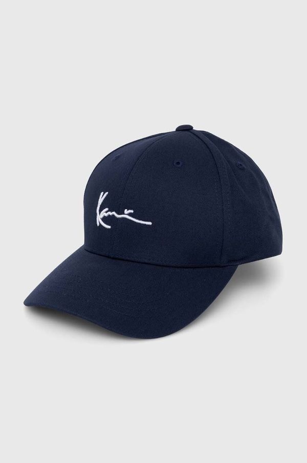 Karl Kani Bombažna bejzbolska kapa Karl Kani mornarsko modra barva, 7030245