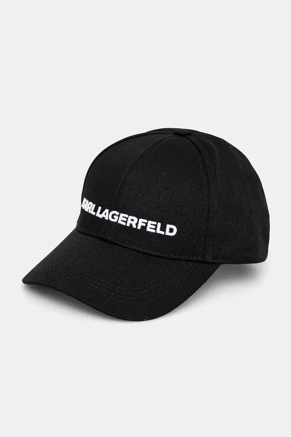 Karl Lagerfeld Bombažna bejzbolska kapa Karl Lagerfeld