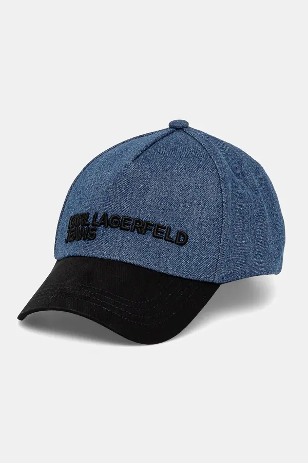 Karl Lagerfeld Jeans Bombažna bejzbolska kapa Karl Lagerfeld Jeans