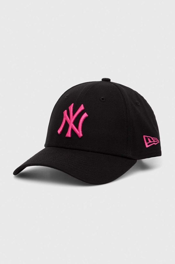 New Era Bombažna bejzbolska kapa New Era 9FORTY NEW YORK YANKEES črna barva, 60503372