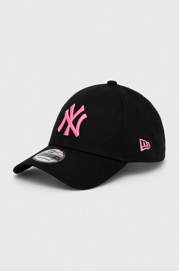 New Era Bombažna bejzbolska kapa New Era črna barva, NEW YORK YANKEES