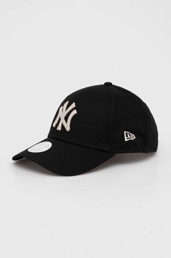 New Era Bombažna bejzbolska kapa New Era črna barva, NEW YORK YANKEES