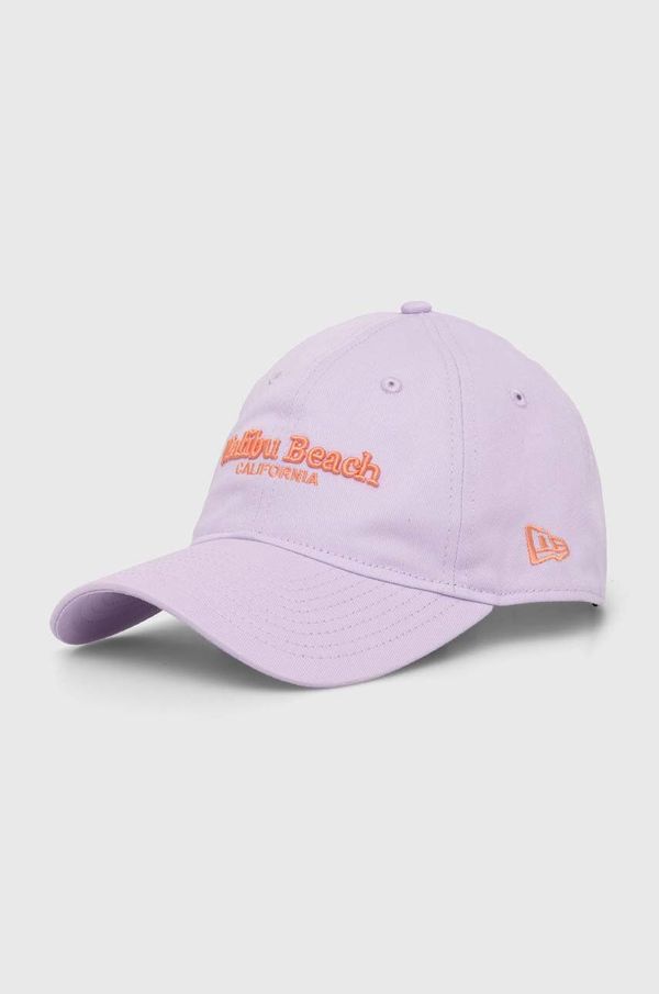 New Era Bombažna bejzbolska kapa New Era vijolična barva