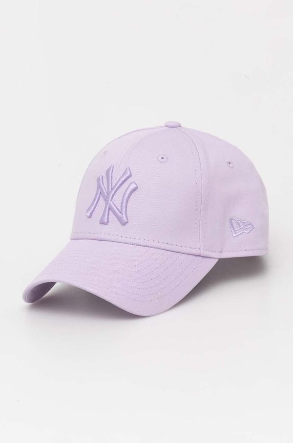 New Era Bombažna bejzbolska kapa New Era vijolična barva, NEW YORK YANKEES