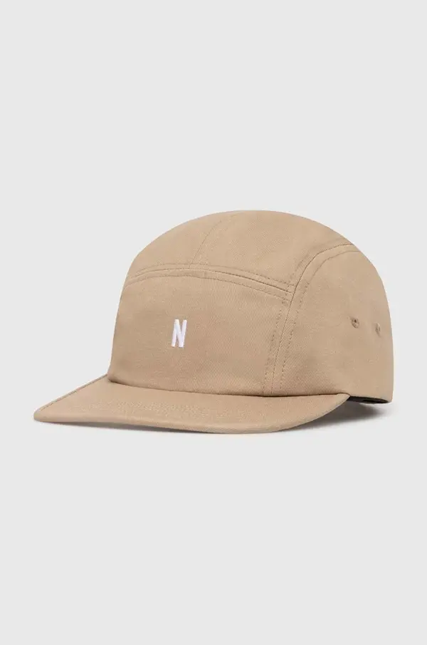 Norse Projects Bombažna bejzbolska kapa Norse Projects Twill 5 Panel Cap