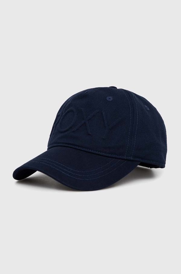Roxy Bombažna bejzbolska kapa Roxy mornarsko modra barva