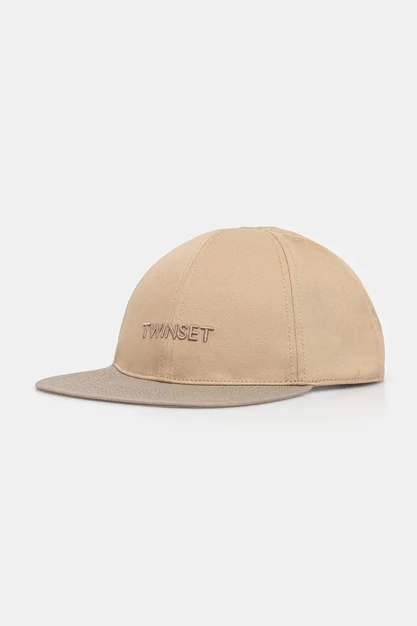 Twinset Bombažna bejzbolska kapa Twinset