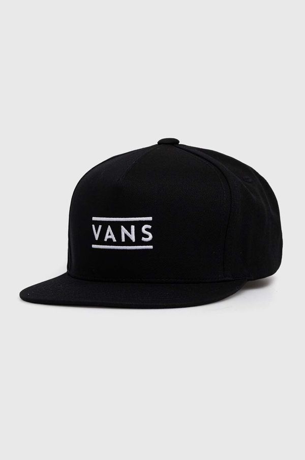 Vans Bombažna bejzbolska kapa Vans črna barva, VN000HSFBLK1