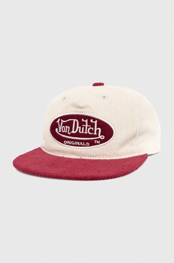 Von Dutch Bombažna bejzbolska kapa Von Dutch rdeča barva