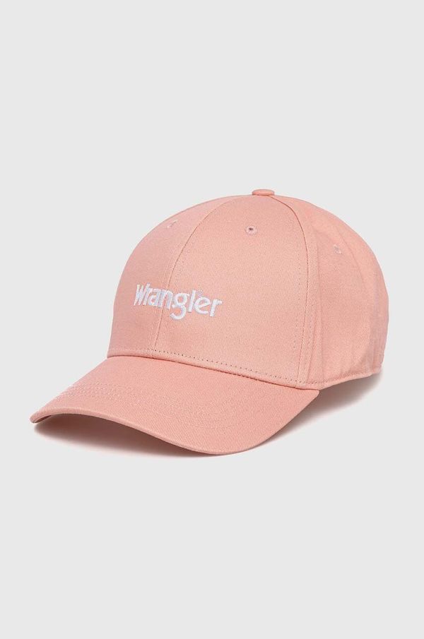 Wrangler Bombažna bejzbolska kapa Wrangler roza barva