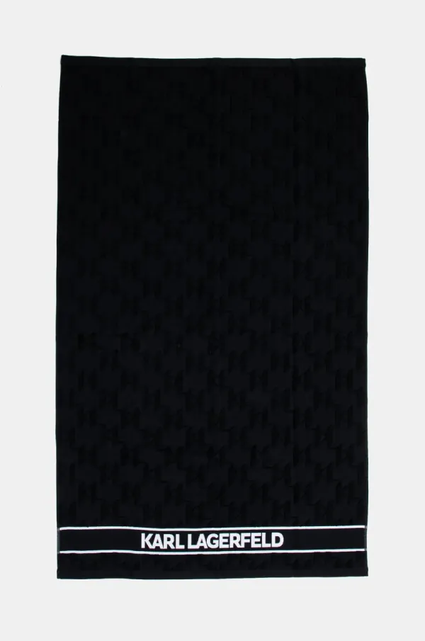 Karl Lagerfeld Bombažna brisača Karl Lagerfeld črna barva, A1W43001