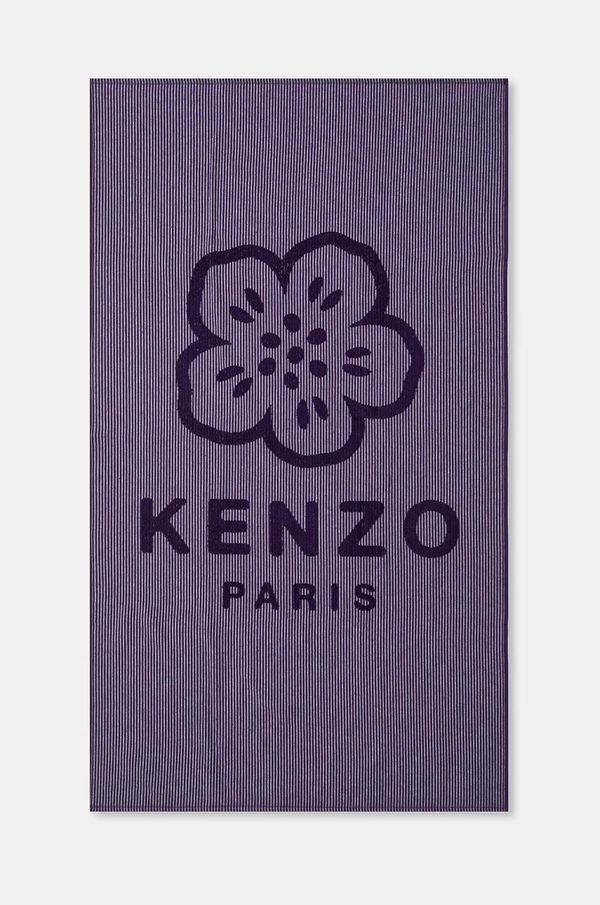 Kenzo Bombažna brisača Kenzo KHANKO Violet 90 x 160 cm